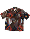 Short-Sleeves Men's African Mixed Print Shirt