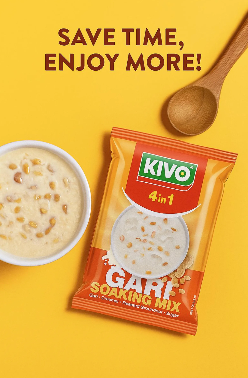 KIVO 4 IN 1 Gari Soaking Mix (2 sachets)