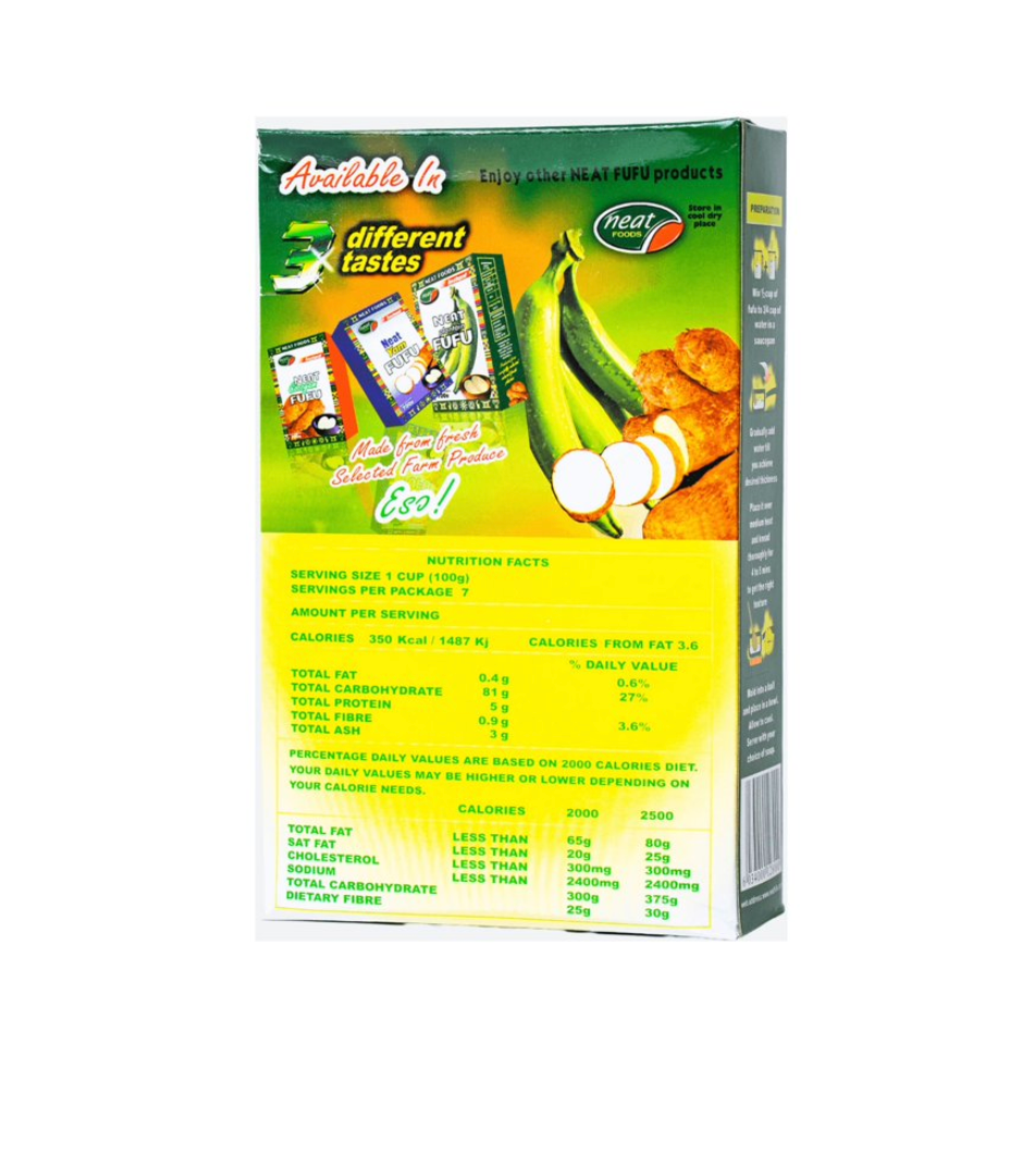 Neat Plantain fufu Flour 700g