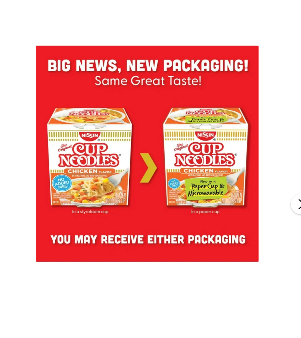 Nissin Foods Cup Noodles Ramen Noodle