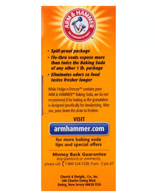 Baking Soda Fridge-n-Freezer Odor Absorber