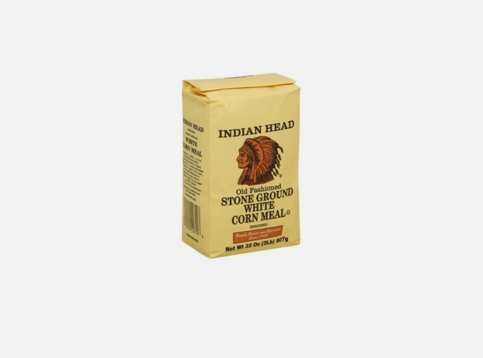 Indian Head Corn Meal Old Fashioned Stone Ground White 5Lbs
