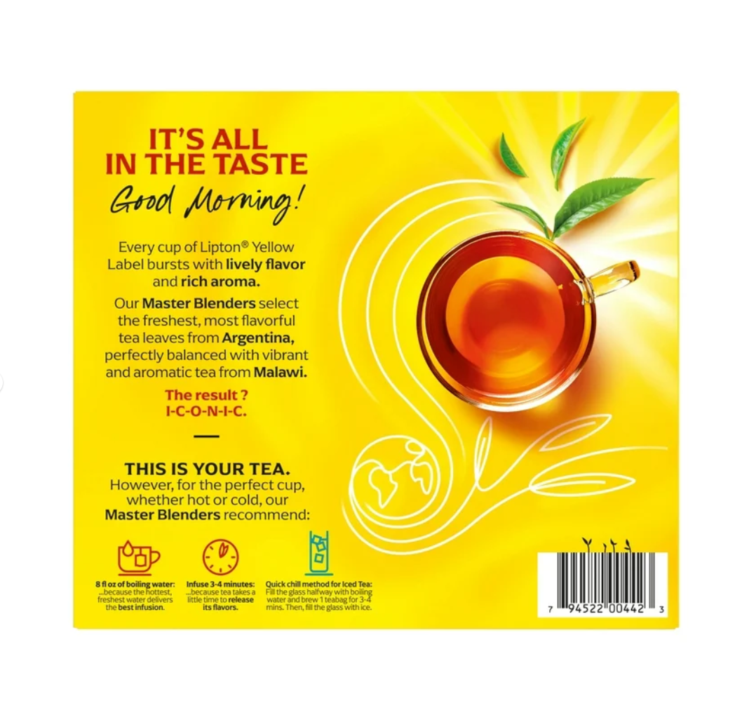 Lipton Black Tea Bags